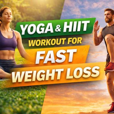 yoga and HIIT workout for weight loss